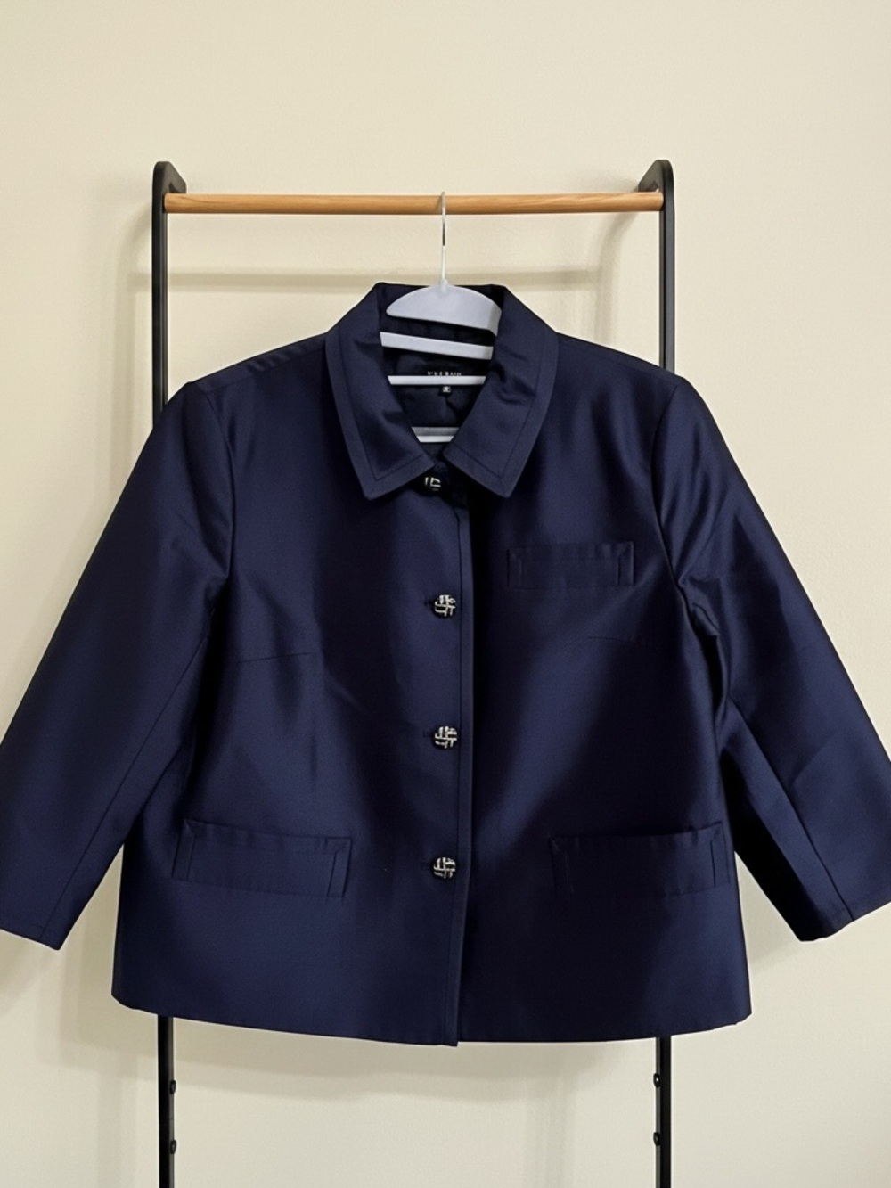 Talbots Signature Silk Wool Pants Suit Set Jacket 12 Pants 10 - Picture 5 of 16